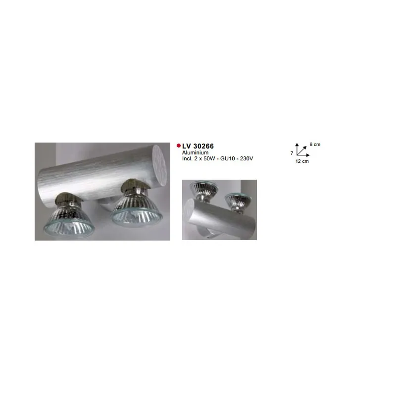 Applique COAST-2 ROUND ALU GU10-50W INCL.