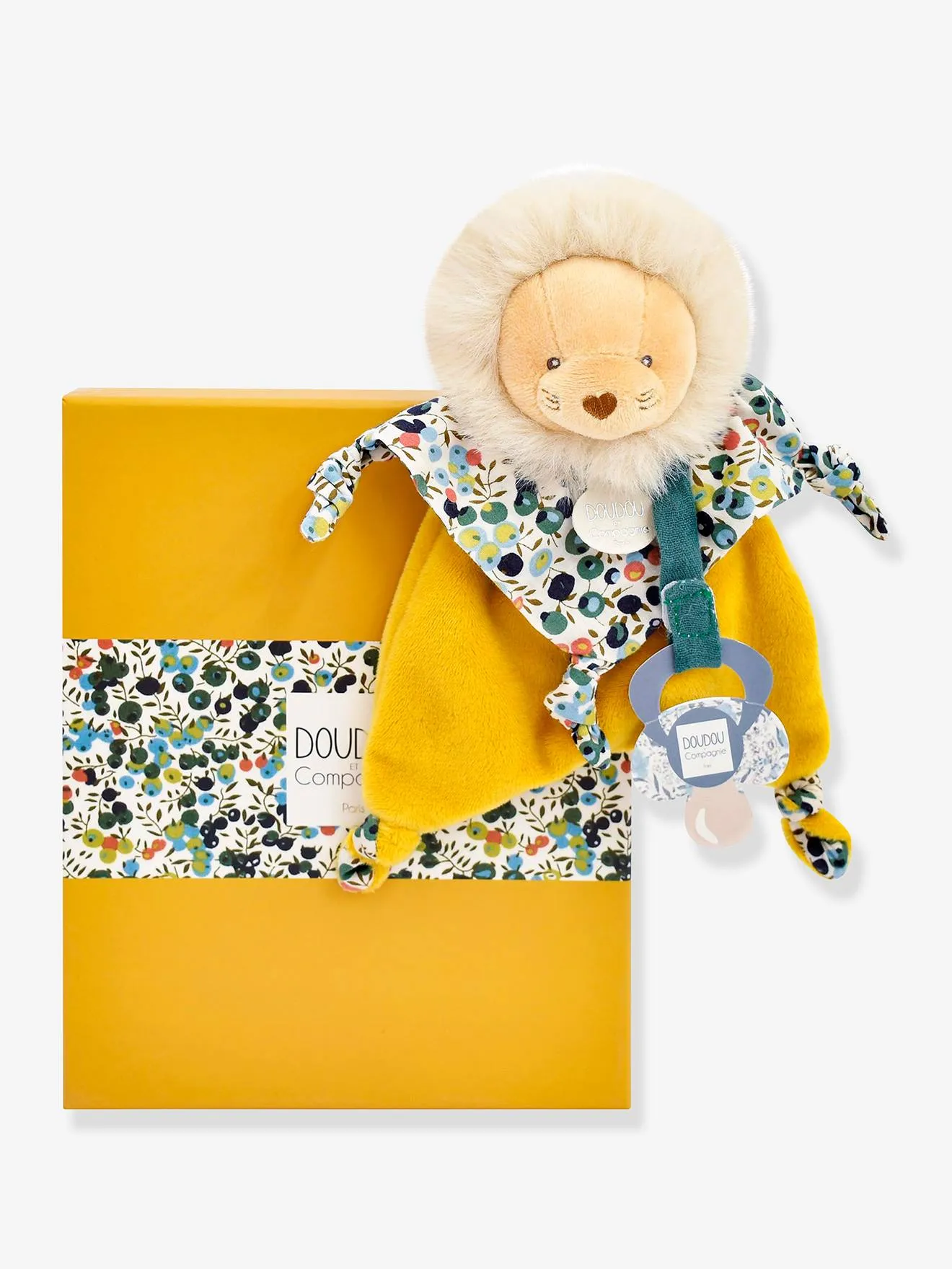 Attache-sucette - DOUDOU ET COMPAGNIE faon rose - Doudou et Compagnie