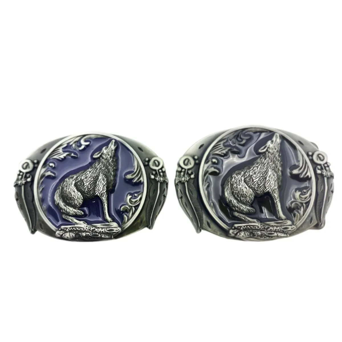 Boucle de ceinture Animal, loup, modèle Finn