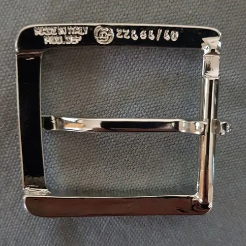 Boucle de ceinture argent en zamac n°04