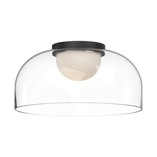 CEDAR Plafonnier Noir DEL INTÉGRÉ - FM52512-BK/CL | KUZCO