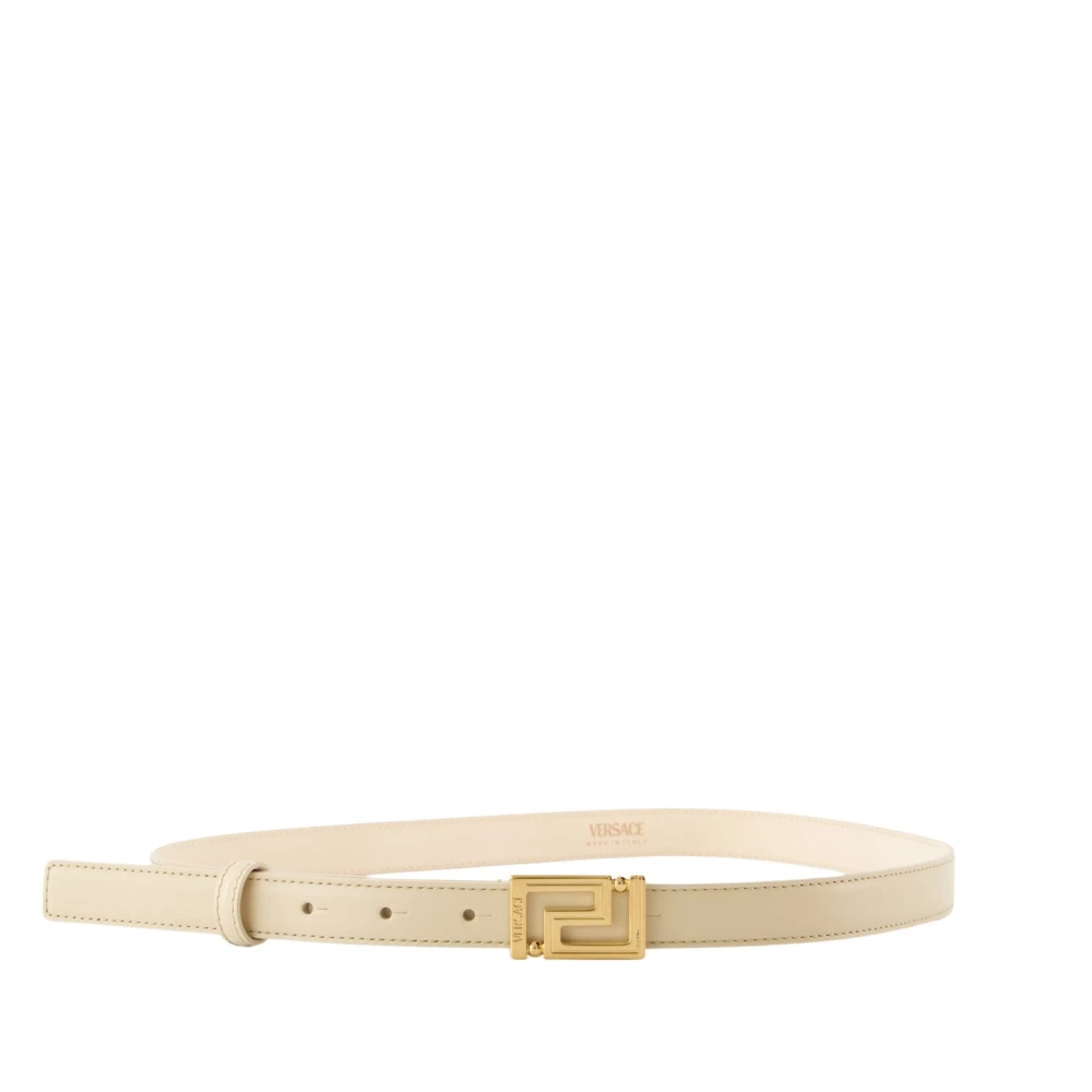 Ceinture en Cuir avec Boucle Greca