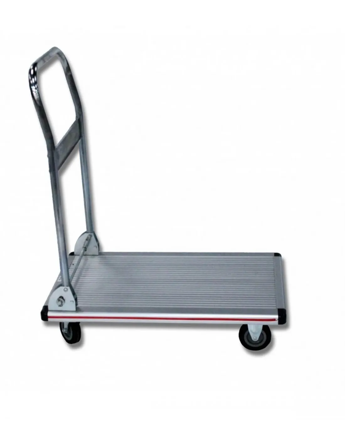 Chariot manutention Aluminium timon rabattable 150