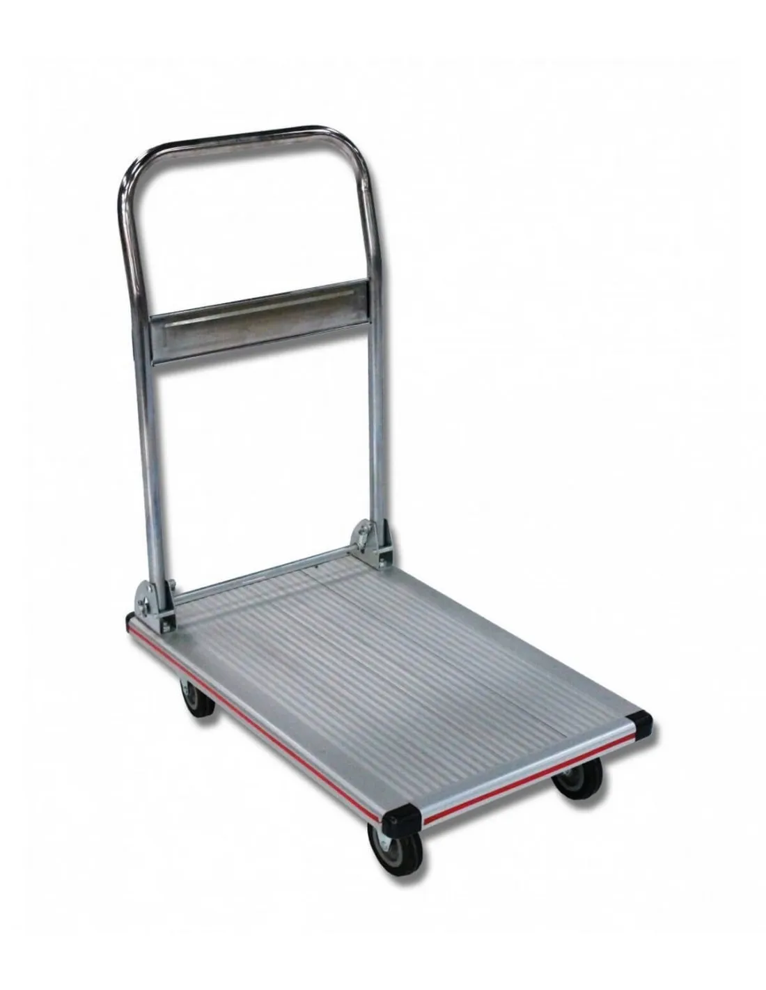 Chariot manutention Aluminium timon rabattable 150