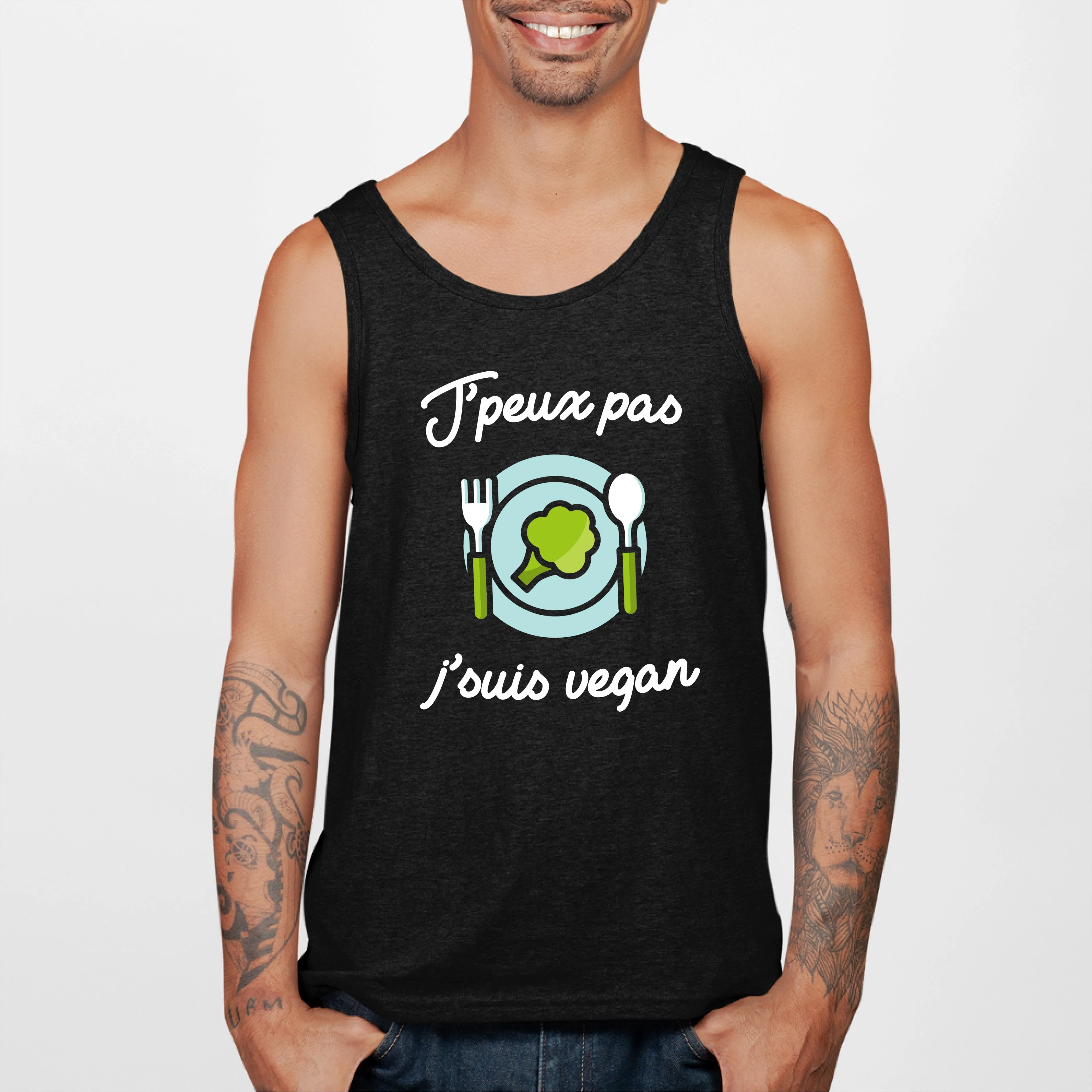 Débardeur Homme J'peux pas j'suis vegan