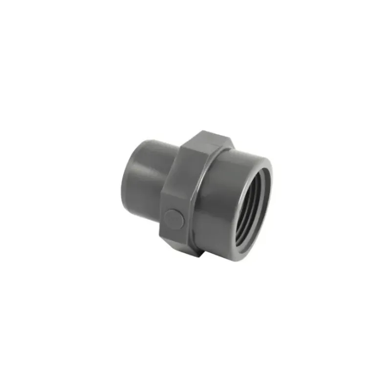 Embout PVC pression à coller mâle 16 mm, femelle à visser 12x17