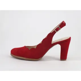 escarpin rouge bout fermé lodi rouge