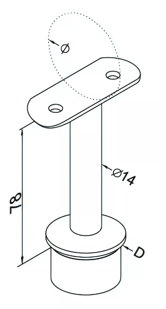 Gamme Stick-it Support pour tube à coller orientable