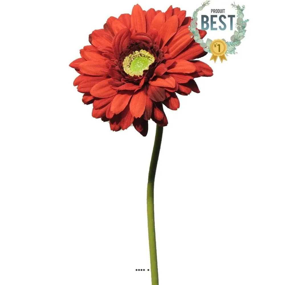Gerbera artificiel h48cm rouge best rouge