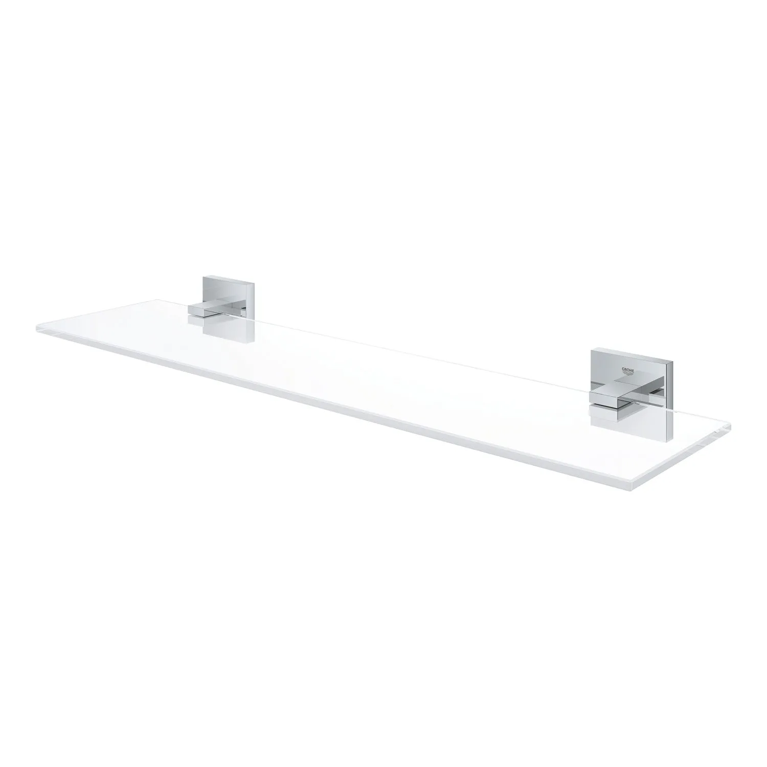 GROHE QuickFix - Start Cube - Tablette en verre - Finition Chromée 41109000 (à visser ou à coller)