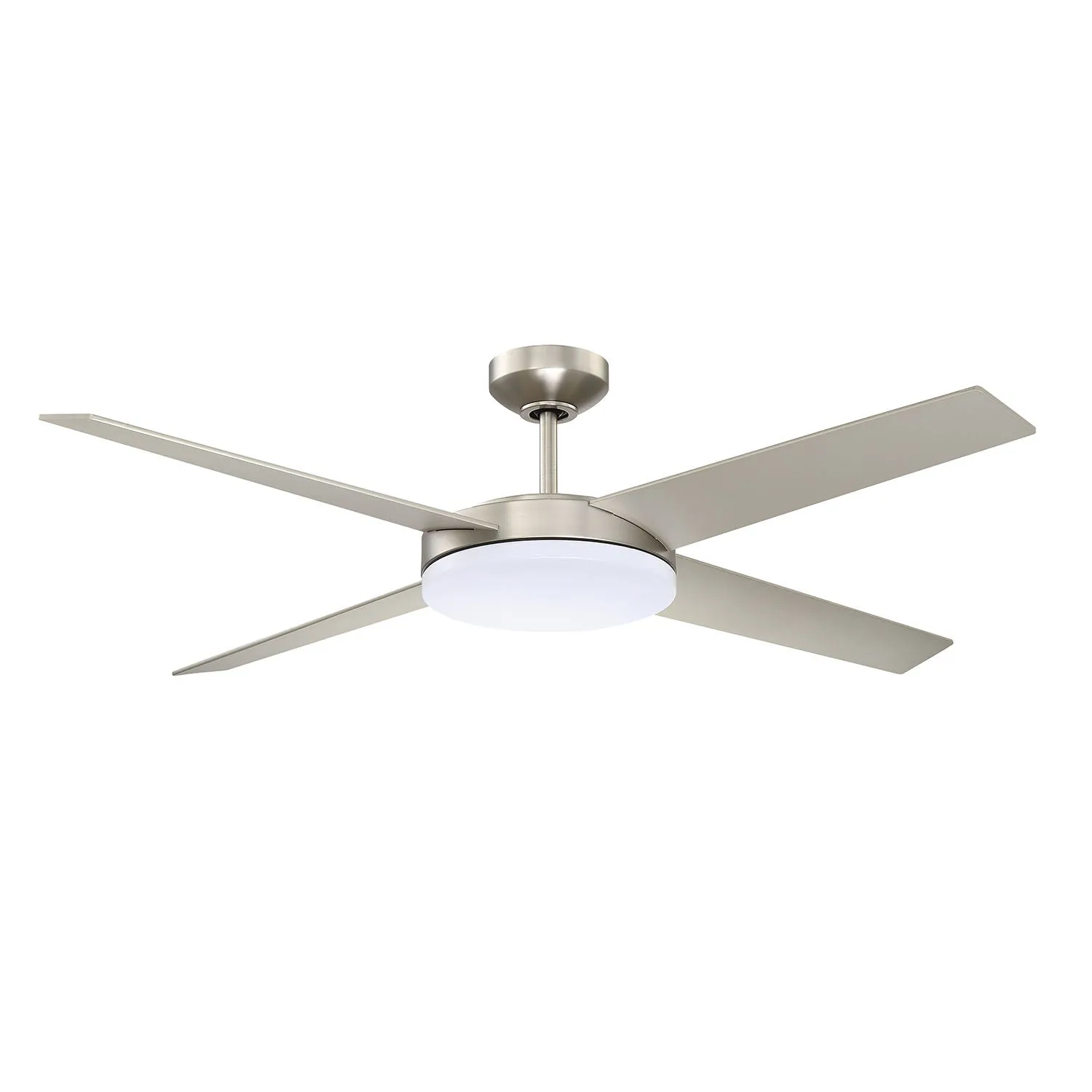 LOPRO Ventilateur Nickel DEL INTÉGRÉ - AC21352-SN | KENDAL
