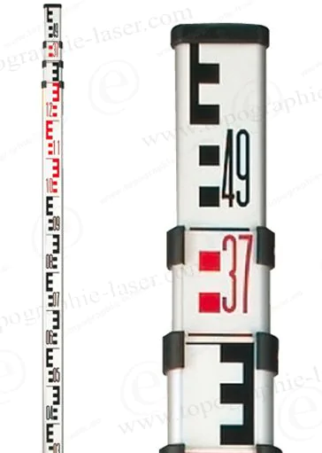 Mire télescopique 4 m en aluminium