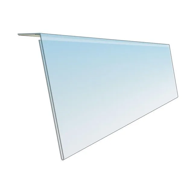 Rail Porte-étiquette antireflet à coller-Dimension : 210x73 mm-Lot de 20 pièces