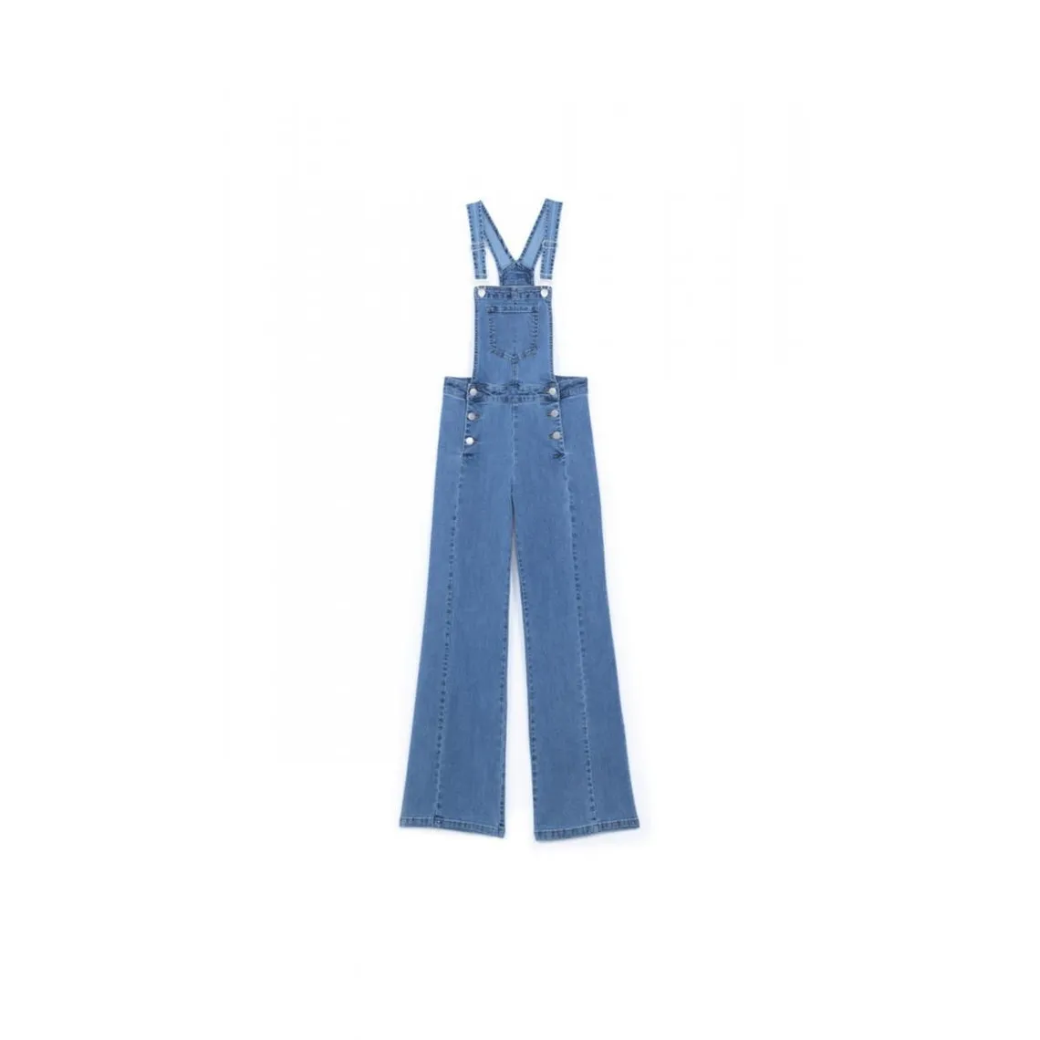 Salopette PAMPILLE bleu en coton | 3 Suisses