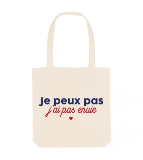 Totebag - Je peux pas j'ai pas envie